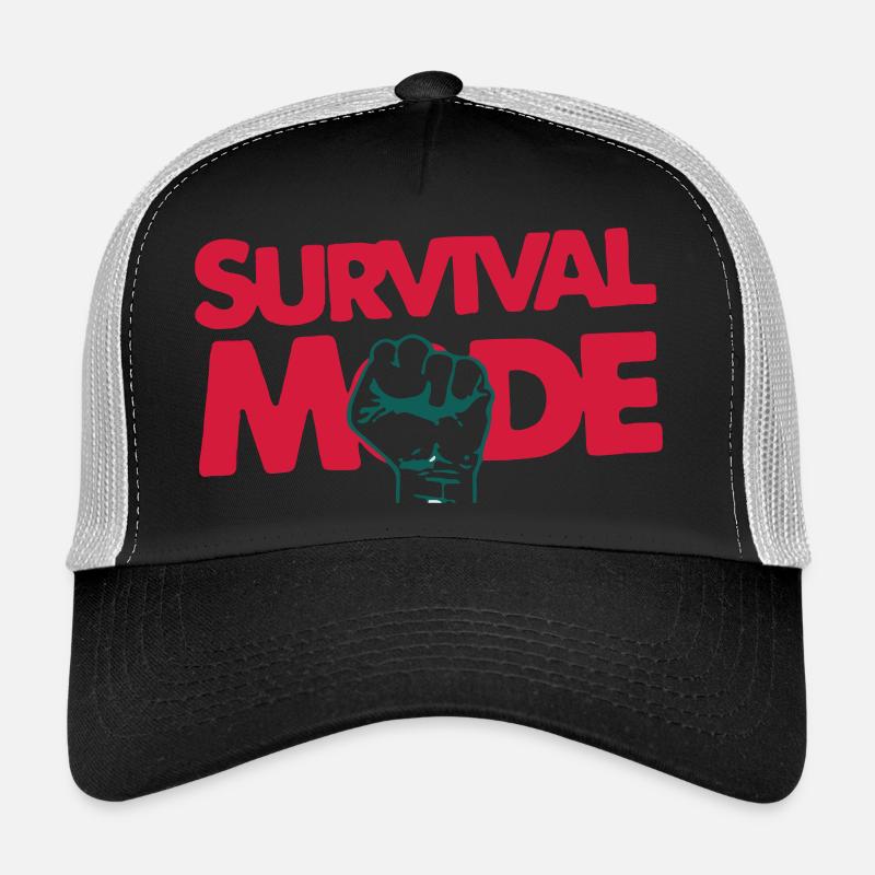 Survival Mode - Trucker Cap - black/stone grey