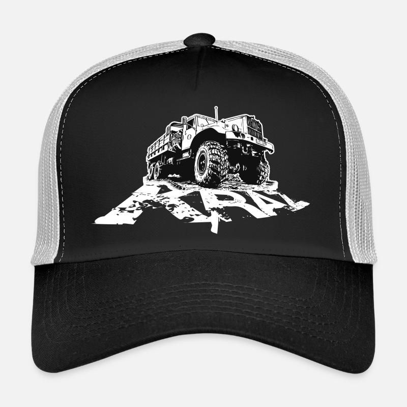 KRAZ Schriftzug - Trucker Cap - Schwarz/Steingrau