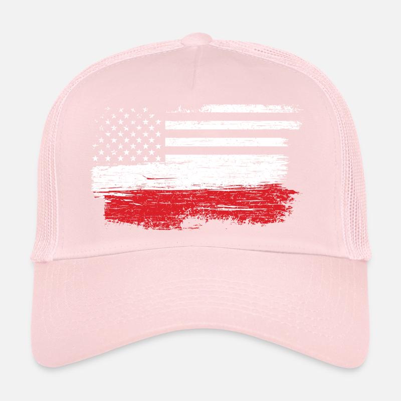 Drapeau américain brossé Art Casquette trucker 
