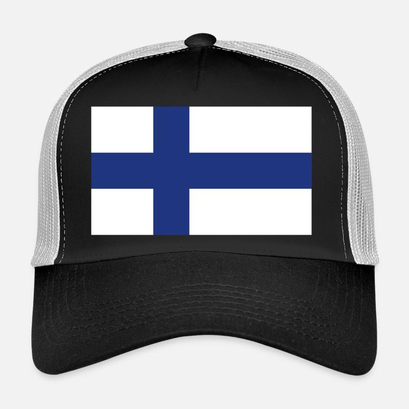 Drapeau national de la Finlande Casquette trucker 