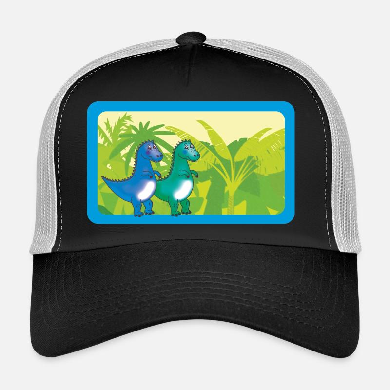 Baby Dinos T- Rex | Customisable - Trucker Cap - black/stone grey