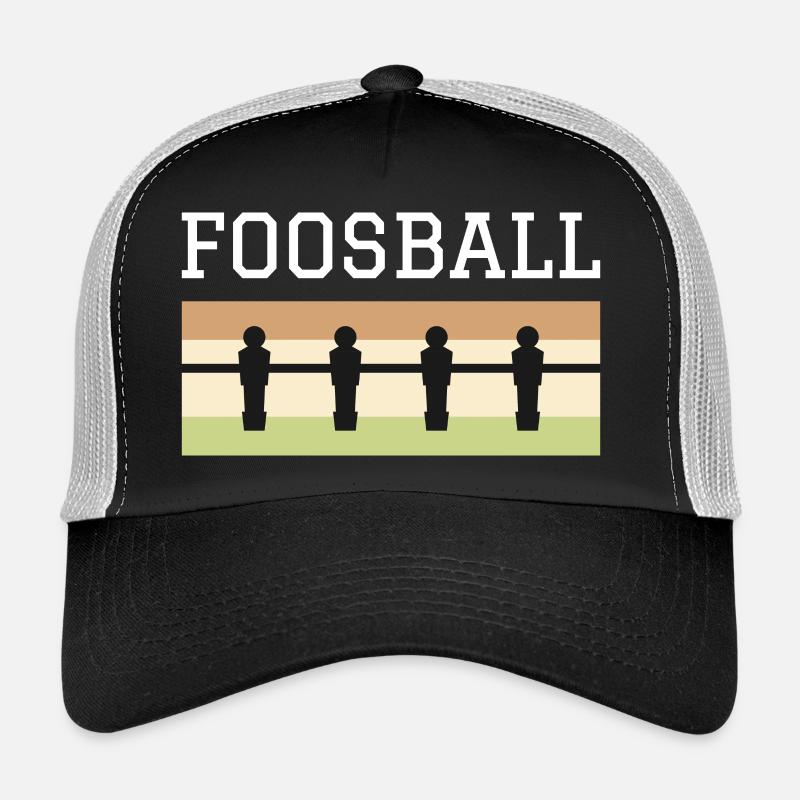 Foosball retro - Trucker Cap - black/stone grey
