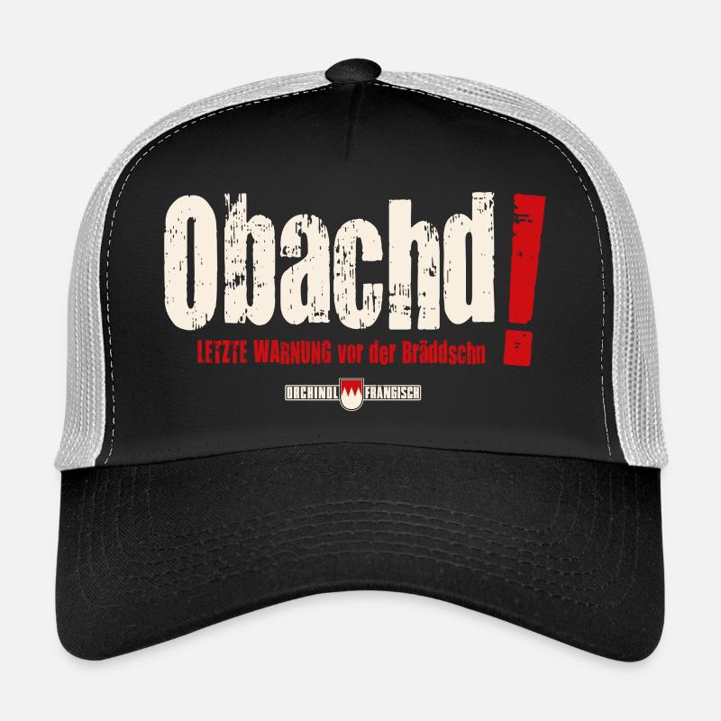 Obachd! Letzte Warnung vor der Bräddschn - Trucker Cap - Schwarz/Steingrau