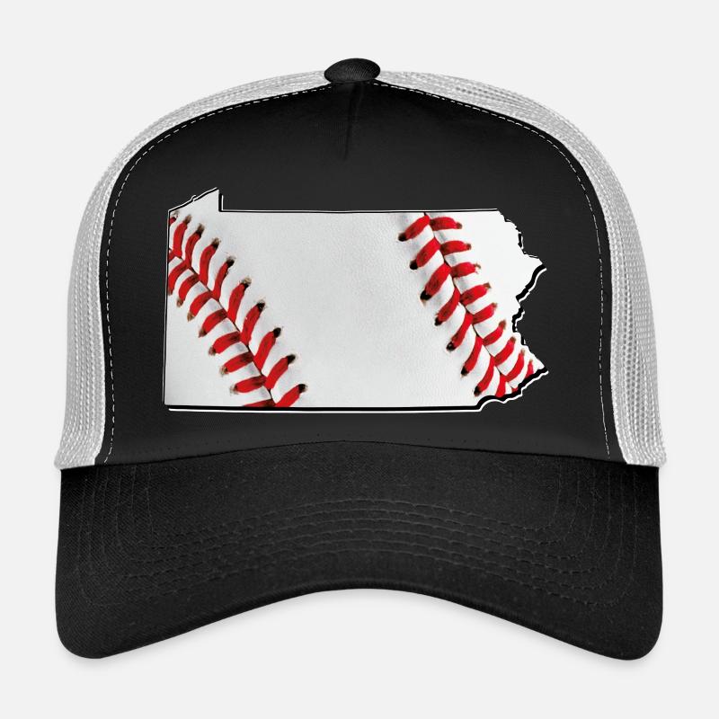 Carte du baseball dans l’État de Pennsylvanie Casquette trucker 