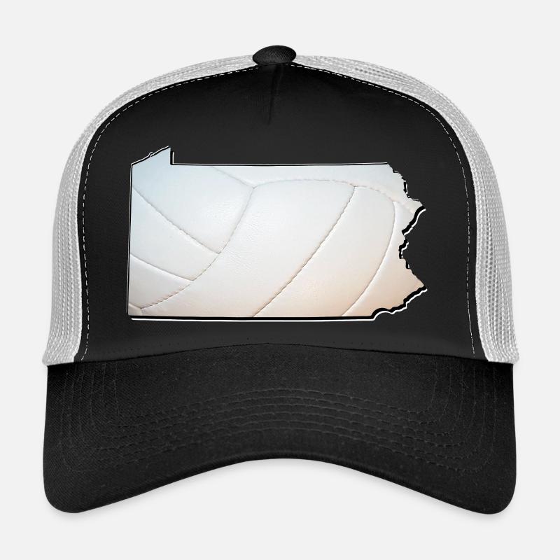 Volleyball in the Pennsylvania State Map Trucker Cap