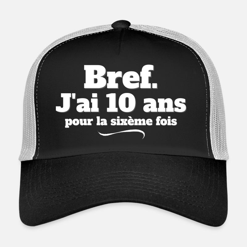 anniversaire 60 ans, 60 ANS, j'ai 60 ans Casquette trucker 