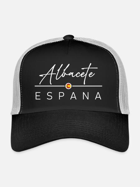 Espagne - Albacete - Espagne - España - Casquette trucker  - noir/gris pierre - Devant