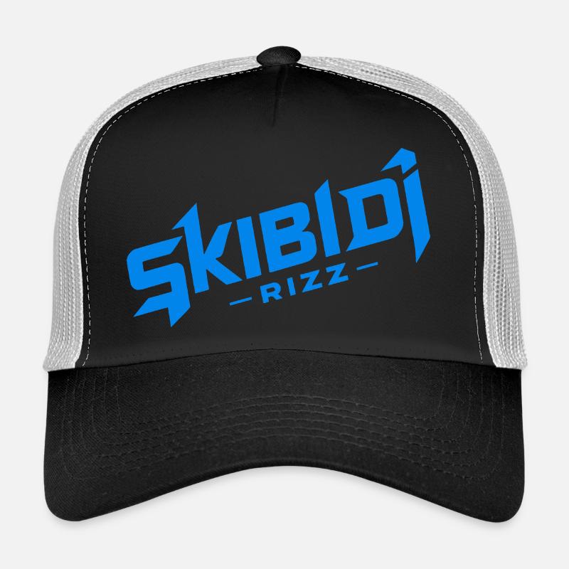Skibidi Rizz bleu Casquette trucker 