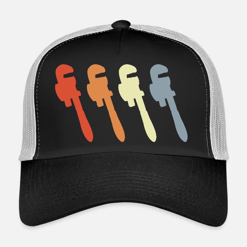 Retro Pipe Wrench Trucker Cap