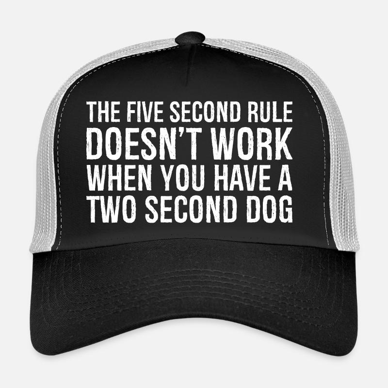 the five second rule doesn't work when you have Trucker Cap
