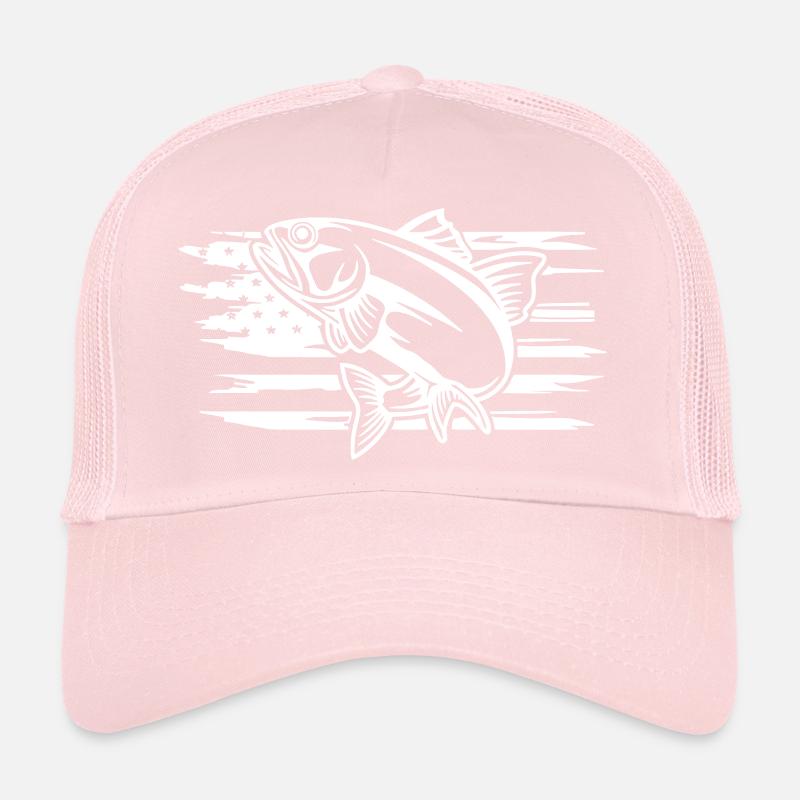 Dynamic Fish Motion Graphic Trucker Cap