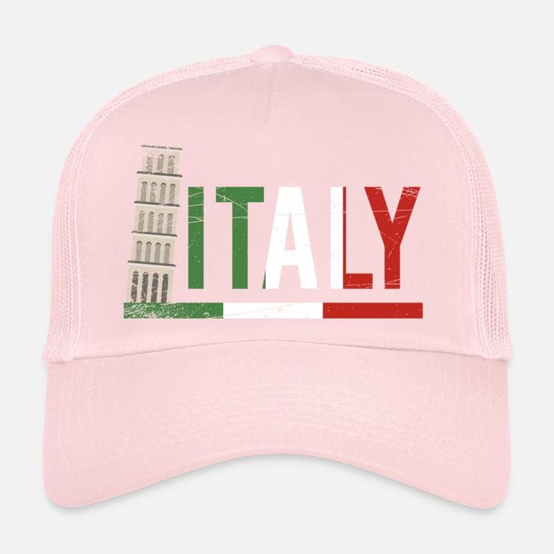 Portrait du drapeau du Colisée de l’Italie Casquette trucker 