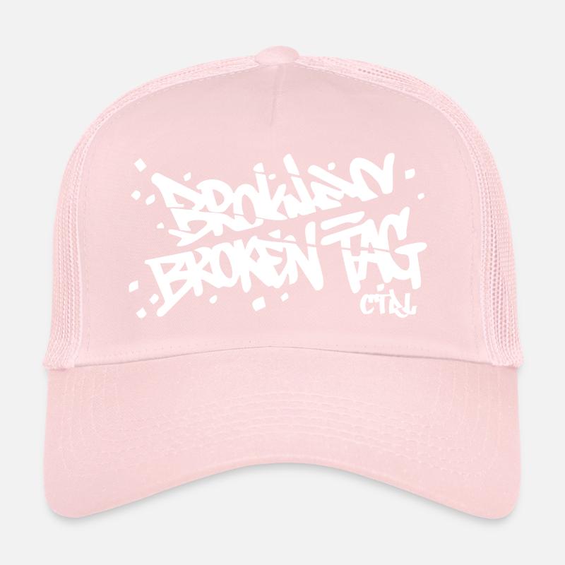 broken-tag-dos Casquette trucker 