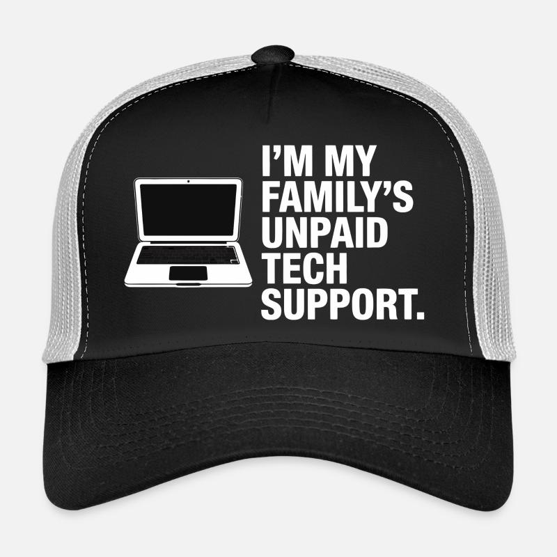 Famille de support technique non rémunérée Casquette trucker 