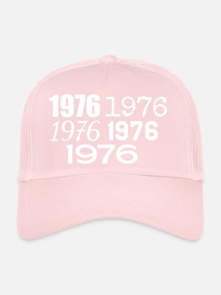 1976 - Trucker Cap - pale pink - Front