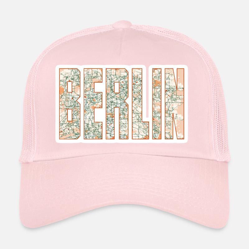 Berlin City Map Trucker Cap