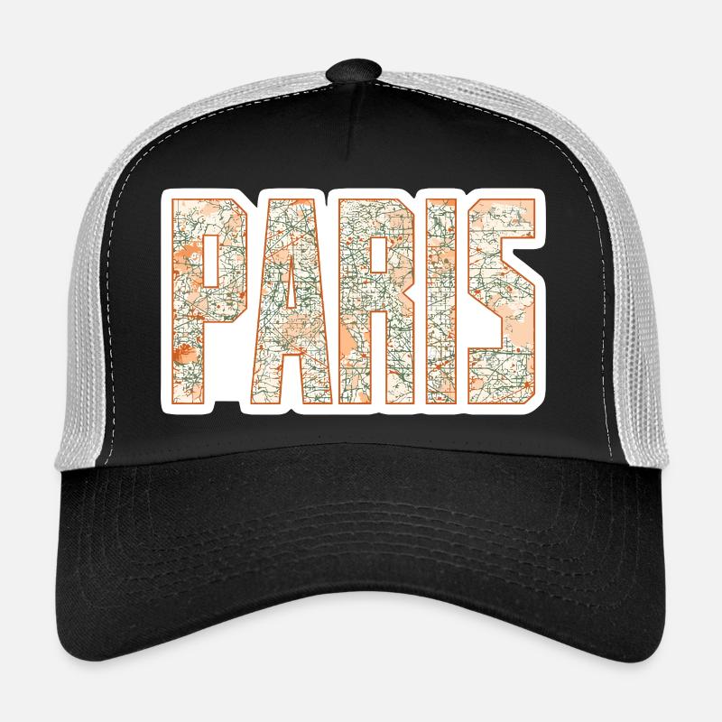 Paris Stadtplan Trucker Cap