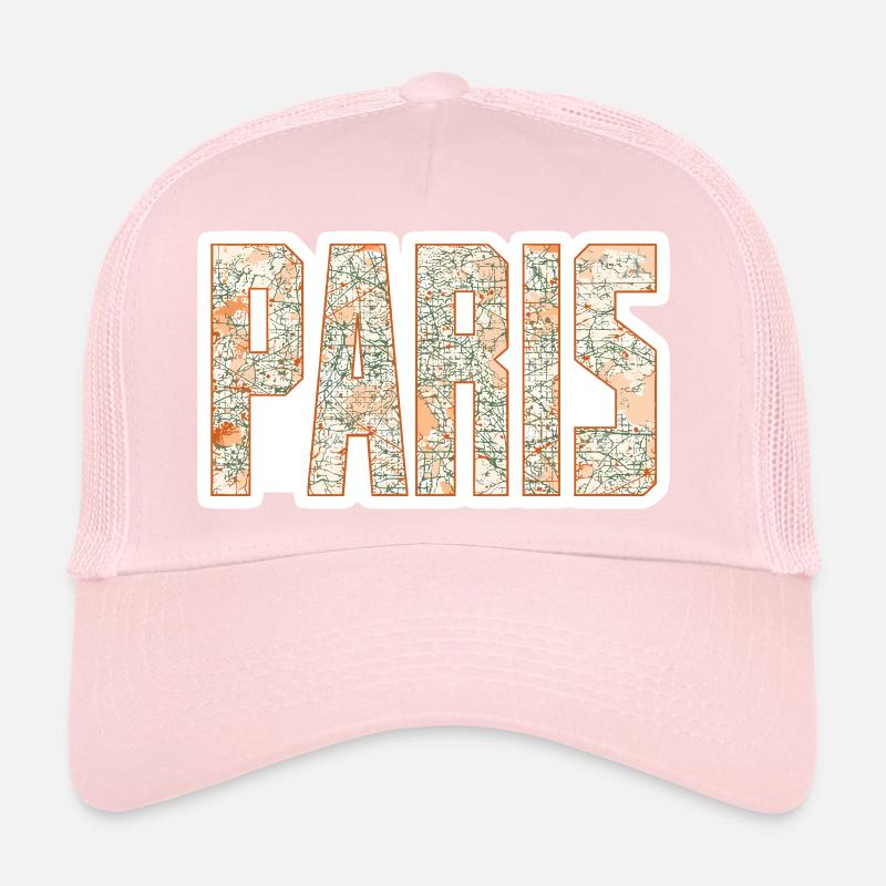 Paris Stadtplan Trucker Cap