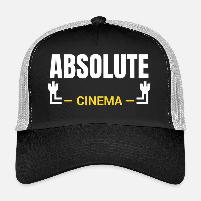 Absolute Cinema Statement - Trucker Cap - Schwarz/Steingrau