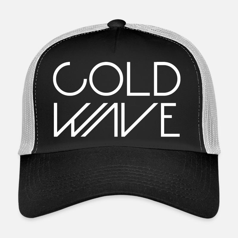 Typographie minimaliste de la vague froide Casquette trucker 