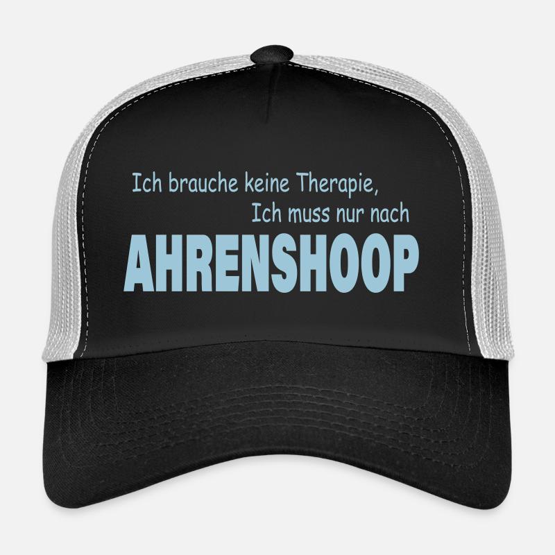 Therapie AHRENSHOOP - Trucker Cap - Schwarz/Steingrau
