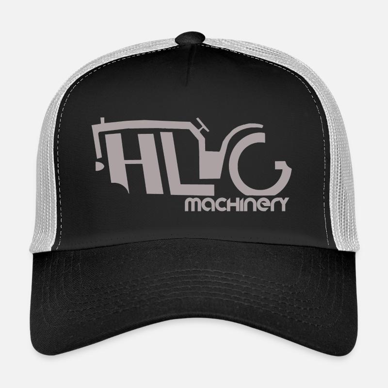 HLG machinery Gris - Casquette trucker - noir/gris pierre