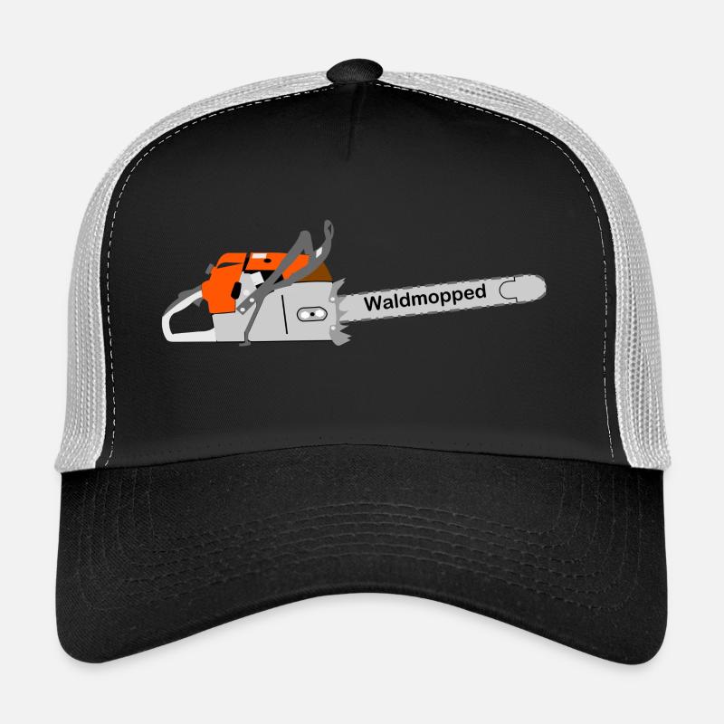 Tronçonneuse, moppes forestières Casquette trucker 