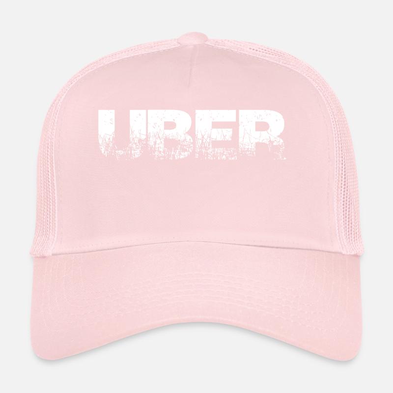 Uber Mot Tendance Écriture Phrase Casquette trucker 