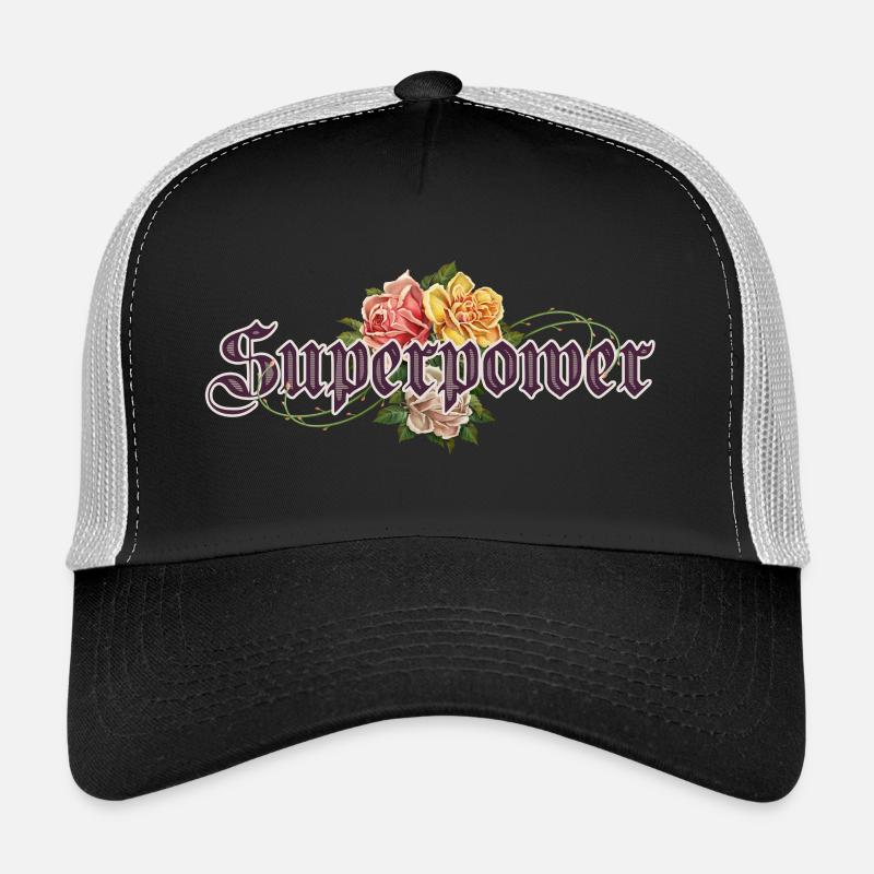 SUPERPOWER - Trucker Cap - black/stone grey