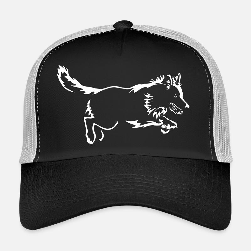 Deutscher Schäferhund "Black Edition" - Trucker Cap - Schwarz/Steingrau
