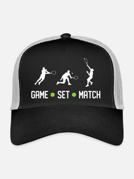 Tennis - Game Set Match - Trucker Cap - black/stone grey - Front