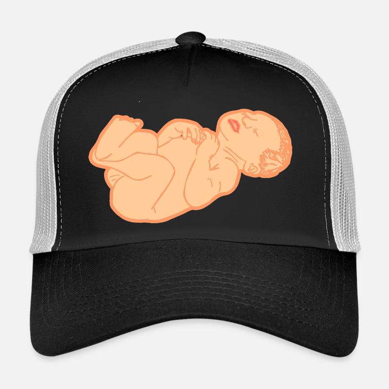 Nouveau-né, teint clair Casquette trucker 