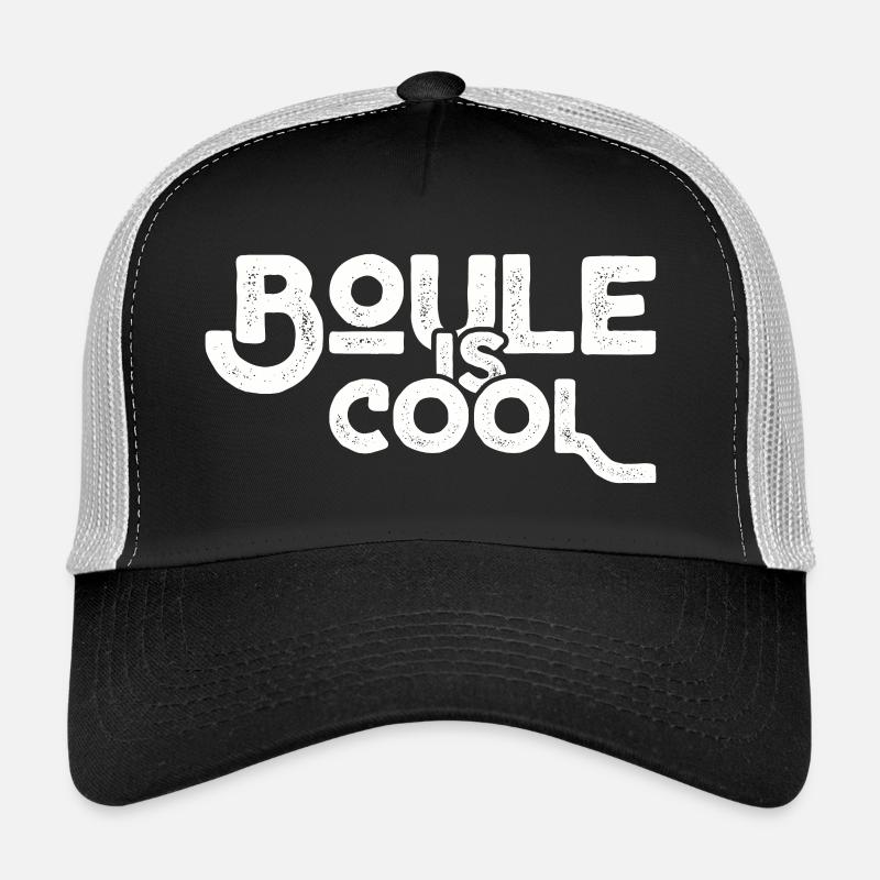 Boule is cool! Bouler Outfit Boule Kugeln - Trucker Cap - Schwarz/Steingrau