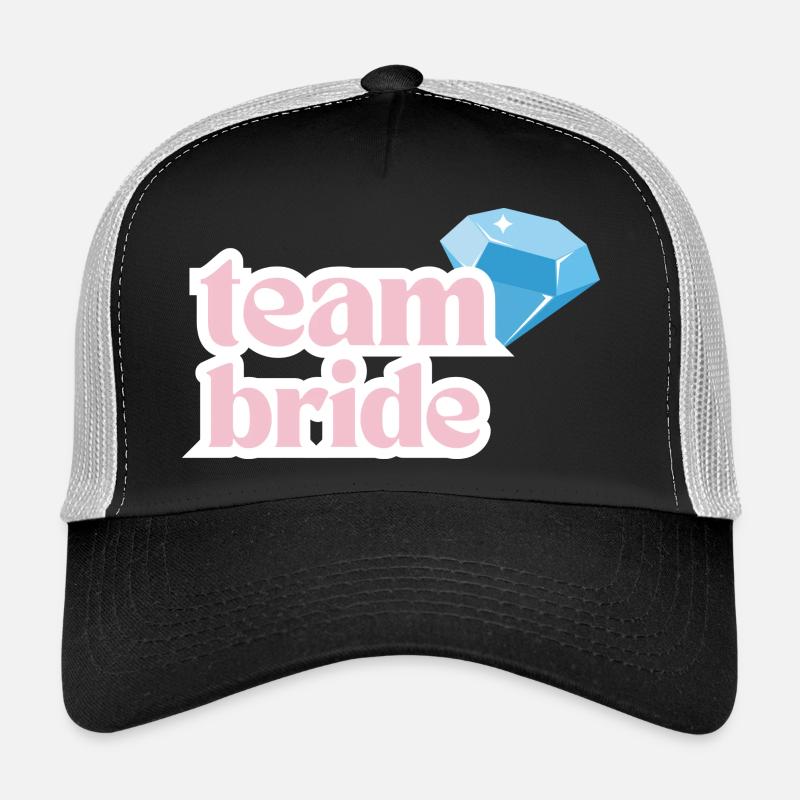 L’équipe Bride - Casquette trucker  - noir/gris pierre