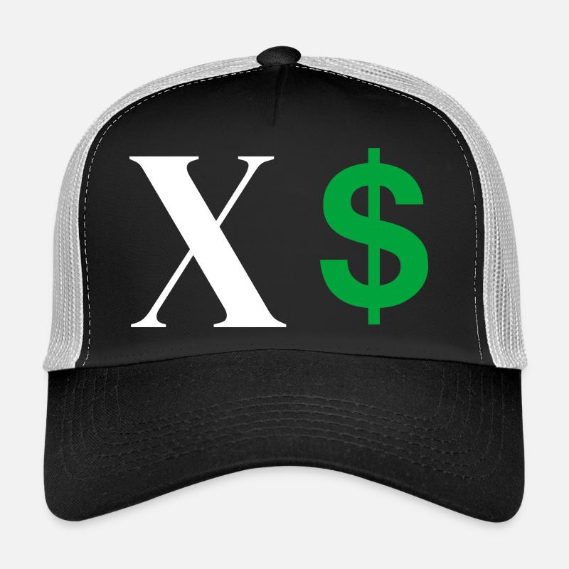 Lettre x dollar Casquette trucker 