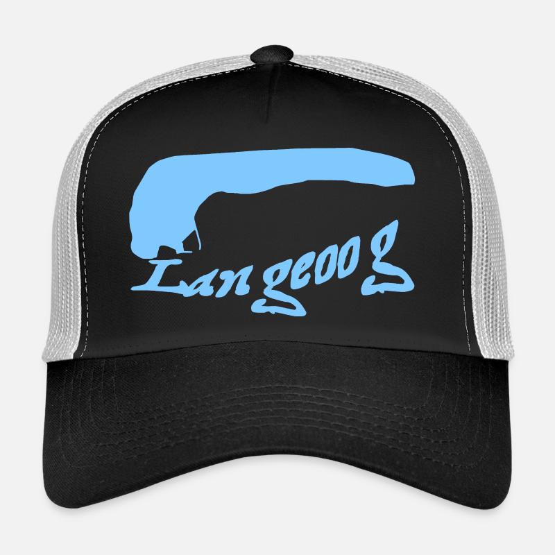 Langeoog Tattoo - Trucker Cap - Schwarz/Steingrau
