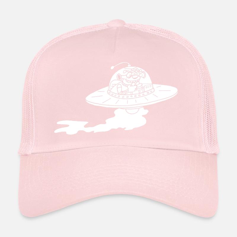 Alien Spaceship (White) Trucker Cap