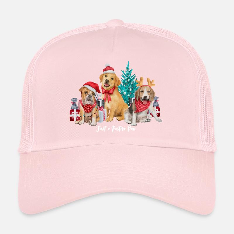 Chien Noël Casquette trucker 