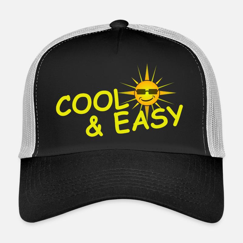 COOL & EASY - Trucker Cap - Schwarz/Steingrau