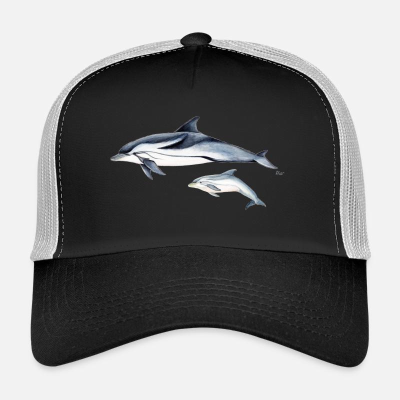 Striped dolphin - Striped dolphin - dauphin Trucker Cap