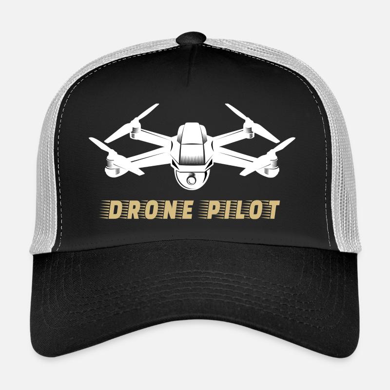 Drone pilot drone - Trucker Cap - black/stone grey