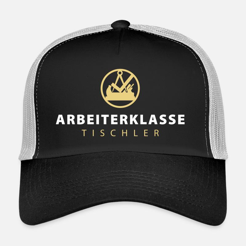 Charpentier de la classe ouvrière avec des signes de guilde Casquette trucker 
