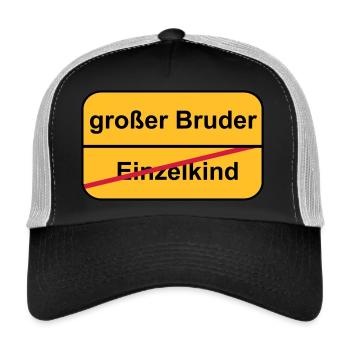 großer Bruder - Trucker Cap - Schwarz/Steingrau - Vorne