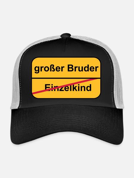 großer Bruder - Trucker Cap - Schwarz/Steingrau - Vorne