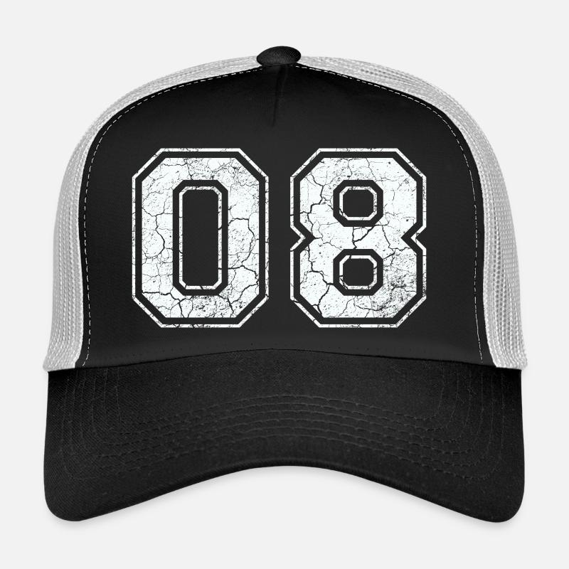 08 dans blanc in Used Look Casquette trucker 