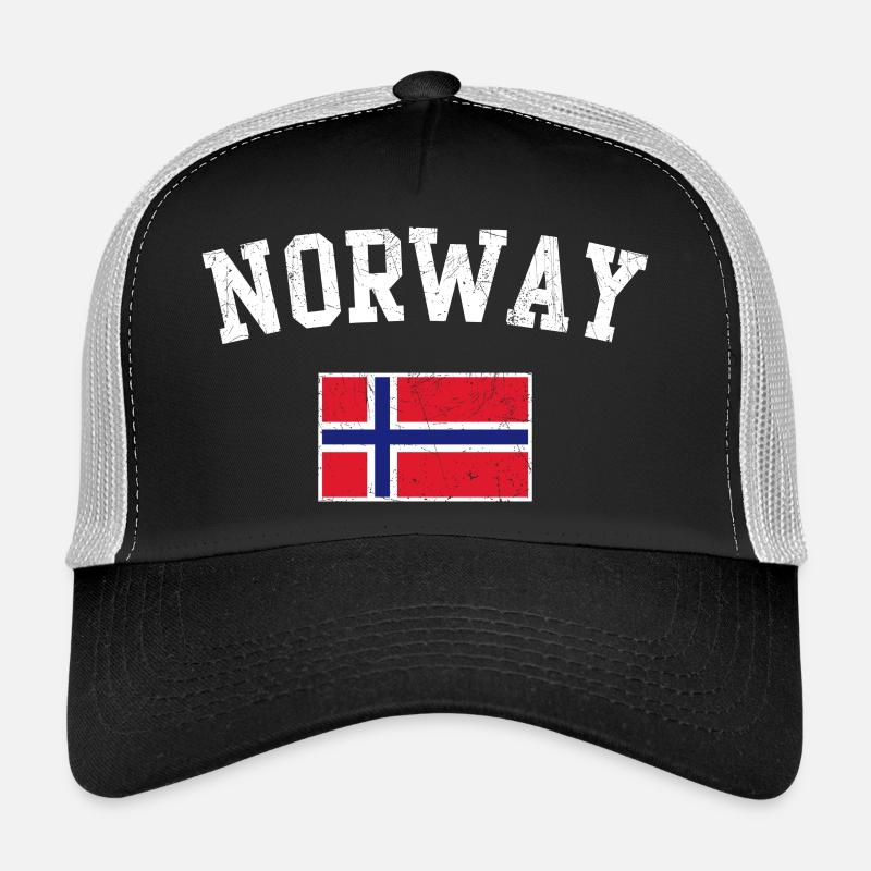 Drapeau de la Norvège Casquette trucker 
