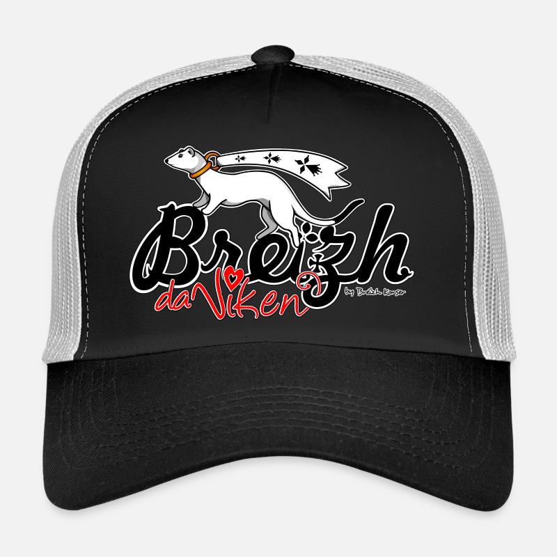 Breizh da Viken (Brittany Forever) - Trucker Cap - Schwarz/Steingrau