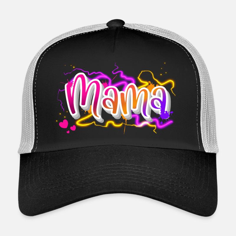 Mama - Trucker Cap - Schwarz/Steingrau