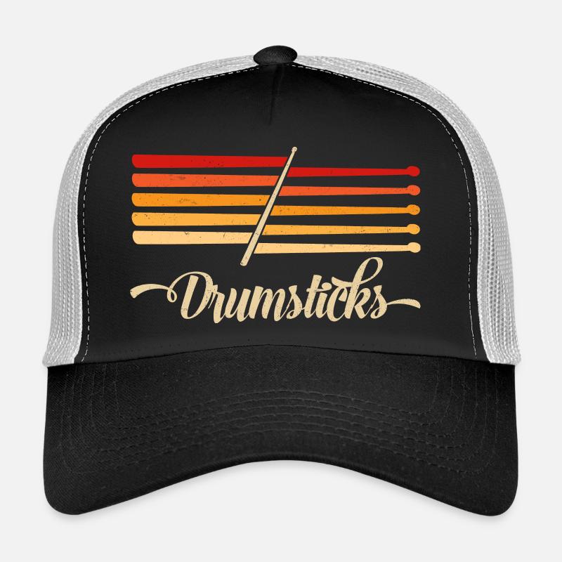 Drummer Drumsticks " Drumsticks » - Casquette trucker  - noir/gris pierre