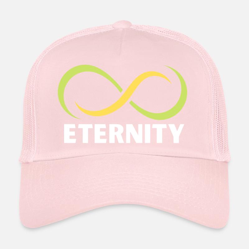 Eternity Infinity Ribbon Emblem Trucker Cap